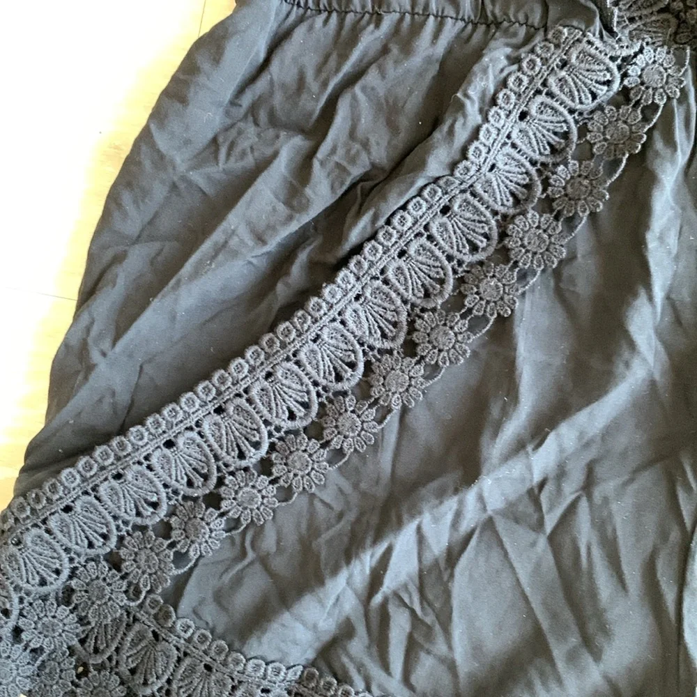 La Blanca Plunging V Cover Up Romper, XL, NWT. Black. - Picture 4 of 8